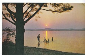 America Postcard - Sunset Over The Silver Lake Dunes - Michigan  DP730