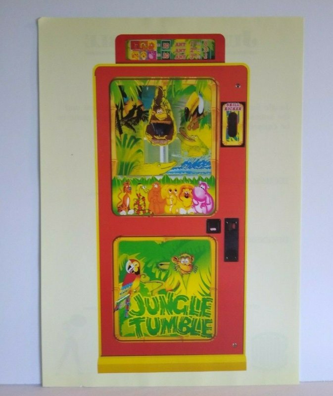 Jungle Tumble Arcade Flyer Original Vintage Sound Leisure UK Promo 8.25 x 11.5