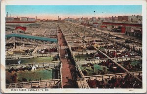 Stock Yards Kansas City Missouri Vintage Postcard C204