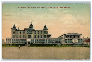 1913 St. Malicias Home Rockaway Park Rockaway Beach Long Island NY Postcard 