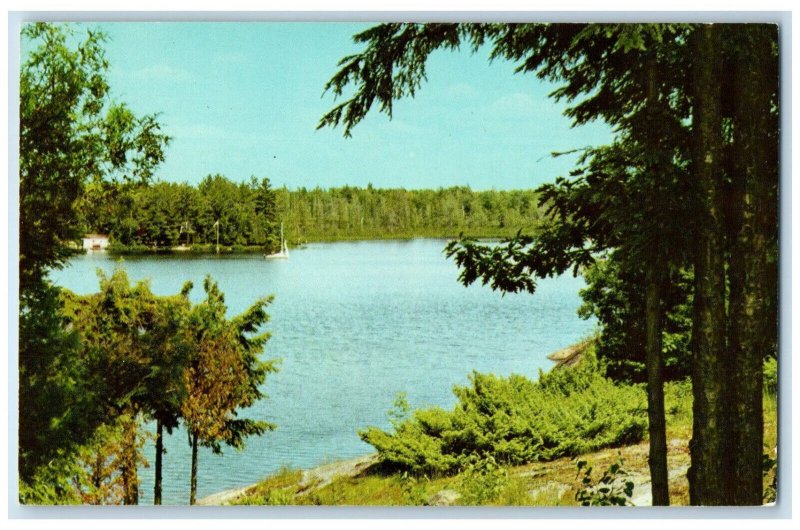 c1950's Huberdeau Cte. Argenteuil Quebec Canada Vintage Unposted Postcard 