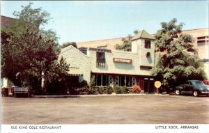 Little Rock, AR Arkansas  OLDE KING COLE RESTAURANT  ca1950's ROADSIDE Postcard