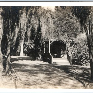 c1910s Unknown Area RPPC Rose Bungalow & Drive to Dining Hall Real Photo A134