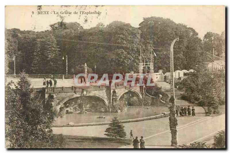 Old Postcard Metz La Grolle Esplanade