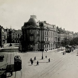 Louise Avenue Downtown And Railway Brussels Belgium 1910s Postcard PCBG12B