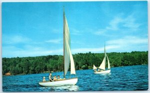 Postcard - Sailboats - Mount Clemens, Michigan