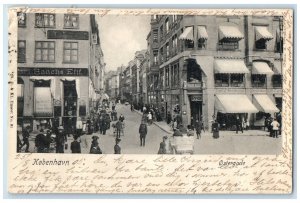 1905 Business Section Ostergade Copenhagen Denmark Posted Antique Postcard