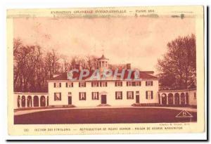 Old Postcard Paris International Colonial Exposition Paris 1931 SECTION US Mo...