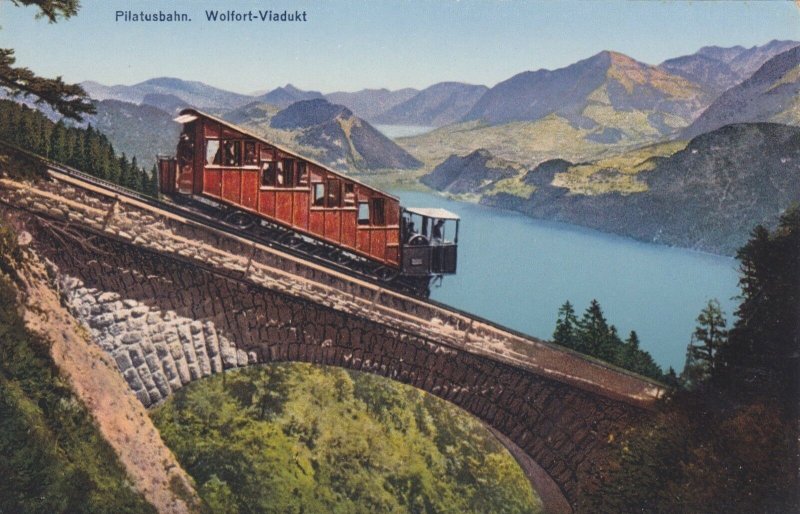 Switzerland Pilatusbahn Wolfort-Viaduct sk3695