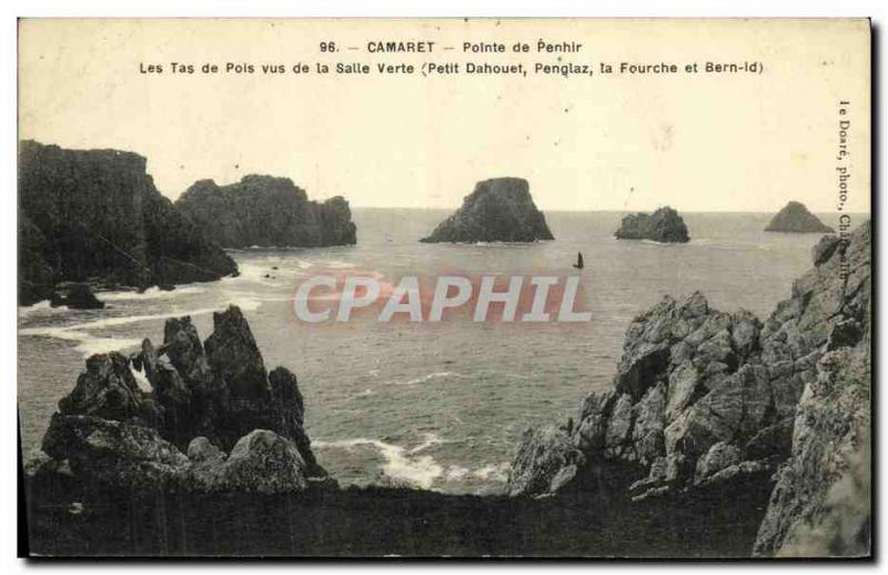 Postcard Old Camaret Pointe Penhir Views Pea The Pile of the Green Room Small...