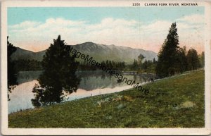 Clarks Fork River Montana Postcard PC325
