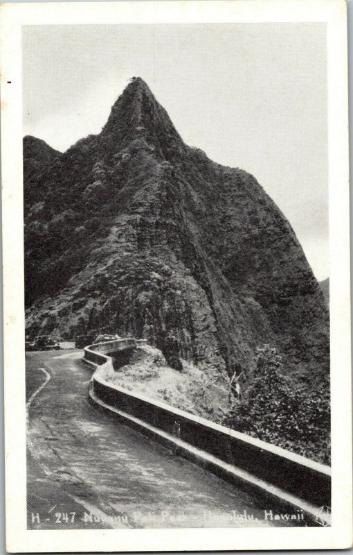 Nuuanu Pali Peak, Honolulu HI Vintage Postcard F41