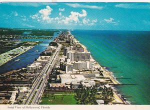 Florida Hollywood Aerial View Looking North