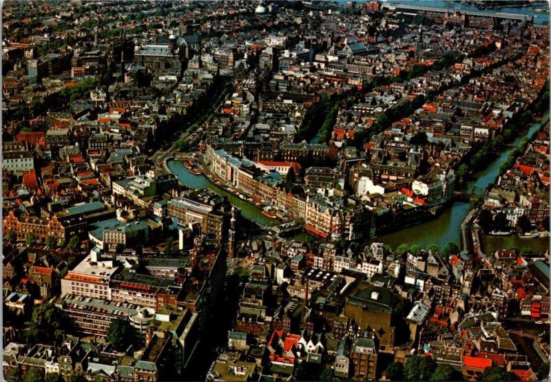 Netherlands Amsterdam Panorama Centrum Binnenstad