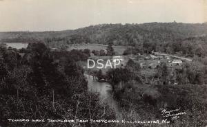 Missouri Mo Postcard Real Photo RPPC c1920s HOLLISTER Taneycomb Hill Lake