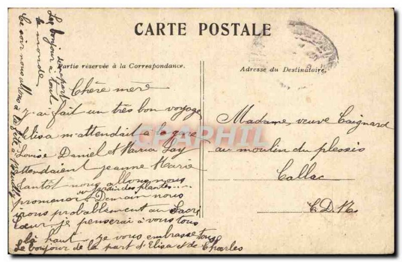 Paris Old Postcard Dante