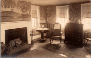 RPPC Interior of Community House, Dover NH Vintage Postcard Y52