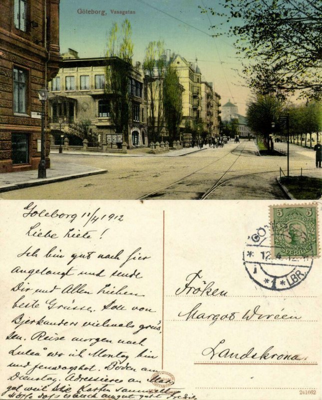 sweden, GÖTEBORG, Vasagatan (1912) Postcard