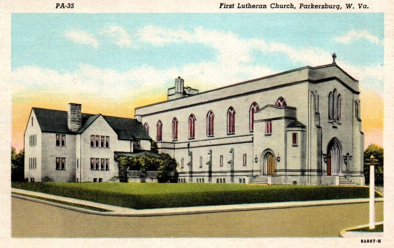 Parkersburg, West Virginia - The First Lutheran Church - c1920