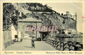 Old Postcard Frontiere Italian Restaurant Balzi Rossi and Miramar