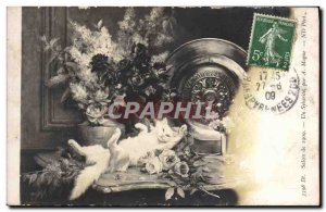 Old Postcard Salon 1909 A Sybarite By Magne Chat