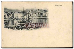 Old Postcard Menton Charter