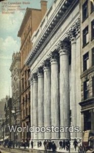 Canadian Bank of Commerce, St James Street Montreal Canada 1909 