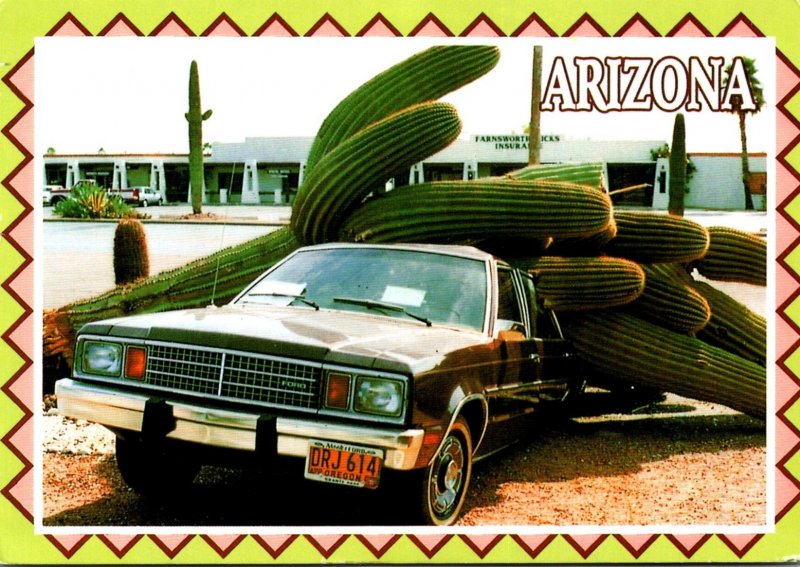 Arizona Giant Saguaro Cactus Weighing 10,000 Pounds On Top Of Car 2005