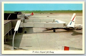 Chicago O'hare  Airport  Jet-Away  United Airlines  Postcard