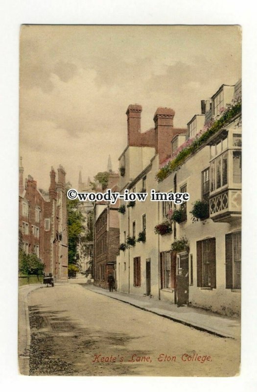 tq2374 - Bucks - Early View of Keate's Lane, Eton College - Postcard