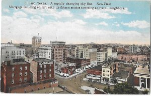 El Paso Texas Rapidly Changing Skyline Mailed One Cent Stamp