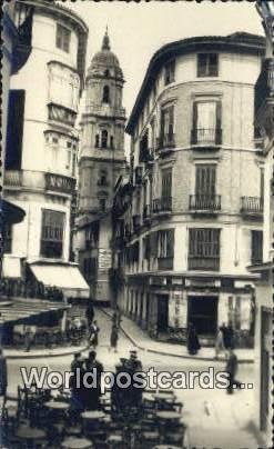 Catedral, Malaga Spain Tarjeta Postal 1956 