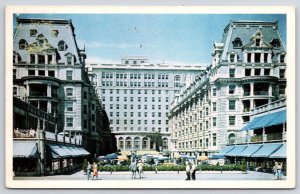 1949 Open Front Vista Hotel Dennis Atlantic City New Jersey NJ Posted Postcard