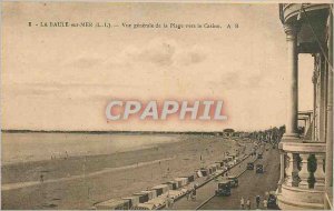 Old Postcard La Baule Sea (L I) Generale View of the Beach to the Casino