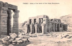 Valley of the Tombs of the Kings Ramesseum Thebes Egypt, Egypte, Africa Unused 