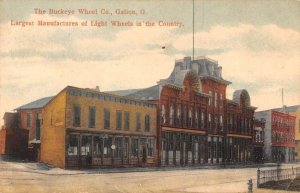 Galion Ohio birds eye view The Buckeye Wheel Co antique pc ZE686149