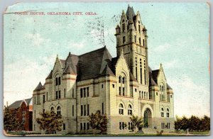 Oklahoma City Oklahoma 1908 Postcard Court House