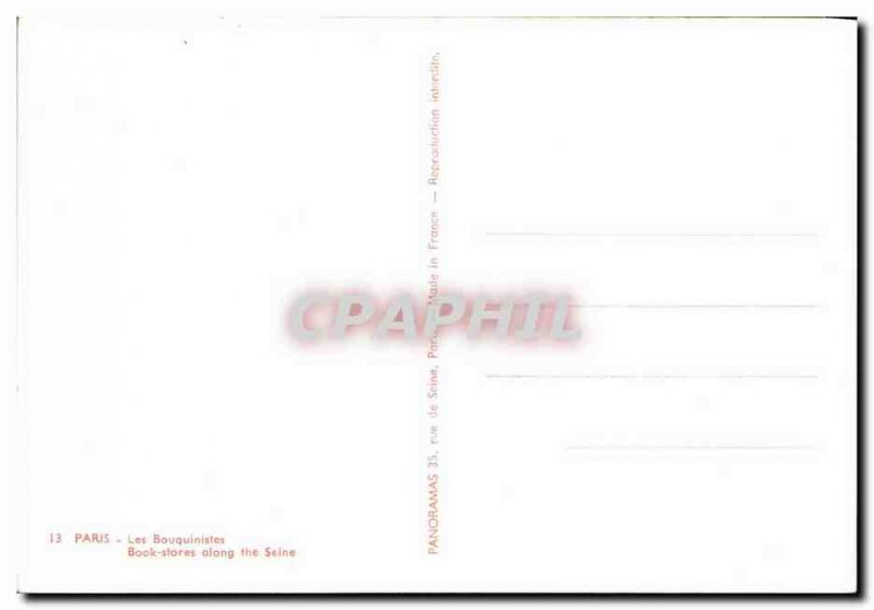 Modern Postcard The Paris booksellers