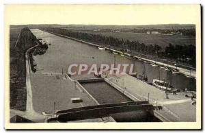 Old Postcard Ouistreham seen the Channel Lighthouse Lighthouse