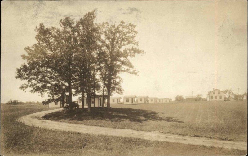 Portland ME Woodfords Cancel Roadside Cabins Real Photo Postcard c1920s