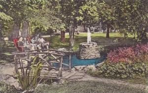 Pennsylvania Mountainhome Lily Pool & Rock Garden Onawa Lodge In The Poconos ...