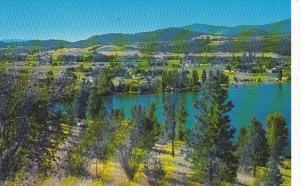 Canada Woods Lake With Winfield in Background British Columbia