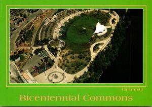 Ohio Cincinnati Aerial View Bicentennial Commons At Sawyer Point
