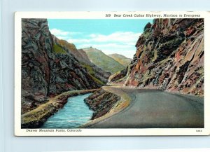 M-28658 Bear Creek Cañon Highway Morrison to Evergreen Denver Mountain Park Co