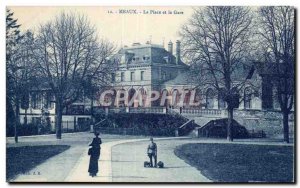 Old Postcard Meaux Station Square