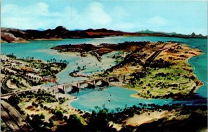 England London Bridge Lake Havasu Arizona California Colorado River Postcard UNP 