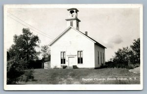 SOUTH COLTON NY BAPTIST CHURCH VINTAGE REAL PHOTO POSTCARD RPPC