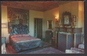 CA Interior Hearst San Simeon State Historical Cardinal Richelieu Bed Chrome