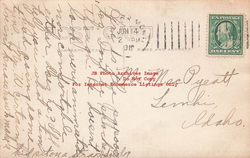 Native American Indian, RPPC, Studio Shot, Woman Posing with Papoose on Back