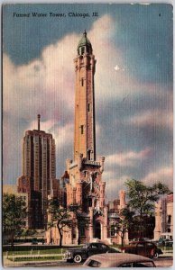 Famed Water Tower Chicago Illinois IL Site Chicago Fire Has Stopped Postcard